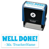 "GOED GEDAAN!" Instructeur Rubber Stamp Zelfinktende Stempel (In situ)