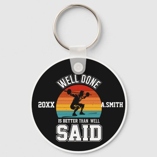 Goed gedaan is beter dan goed gezegd sleutelhanger (Voorkant)