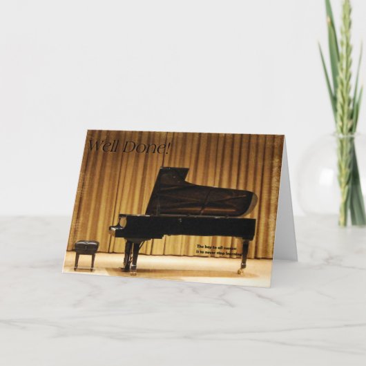 Goed gedaan! kaart (Voorkant)