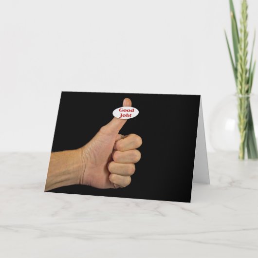 Goed gedaan! kaart (Voorkant)