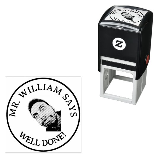 Goed gedaan leraar foto  zelfinktende stempel (In situ)