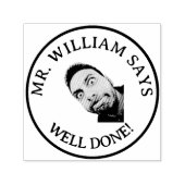 Goed gedaan leraar foto  zelfinktende stempel (Design)