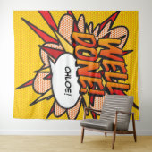 GOED GEDAAN Leuke Comic Book Foto Achtergrond Wandkleed (In Situ (horizontaal))