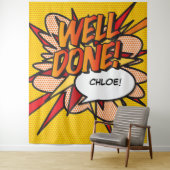 GOED GEDAAN Leuke Comic Book Foto Achtergrond Wandkleed (In situ)