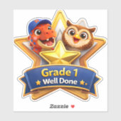 Goed gedaan met de uil en de op maat gemaakte viny sticker (Vel)