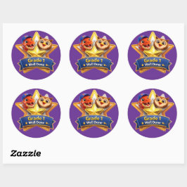 Goed gedaan met de uil en Rex grote ronde bereiken Sticker