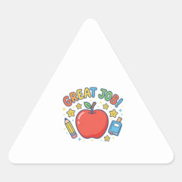 Goed gedaan! Mooie Rode Appel Klas Beloning Sticke Sticker