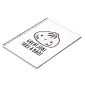 Goed gedaan, neem een bao - grappige Dimsum-spelli Notitieboek (Linkerzijde)
