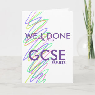 GOED GEDAAN OP UW G.C.S.E RESULTATEN KLEURRIJK KAART