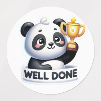 GOED GEDAAN PANDA STICKER
