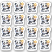 🐼 "Goed gedaan" Panda Sticker (Voorkant)