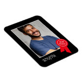 Goed gedaan Rode Rosette, Aangepaste Foto - Gepers Magneet (Rechterzijde)