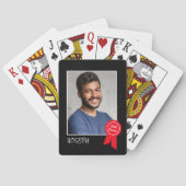 Goed gedaan Rode Rosette, Aangepaste Foto - Gepers Pokerkaarten (Achterkant)