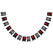 Goed gedaan Rode Rosette, Aangepaste Foto - Gepers Vlaggetjes (Alle)