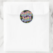 Goed gedaan! ronde sticker (Tas)