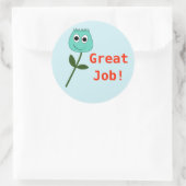 Goed gedaan! ronde sticker (Tas)