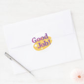 Goed gedaan! ronde sticker (Envelop)