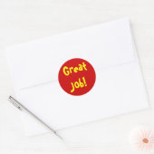 Goed gedaan! ronde sticker (Envelop)
