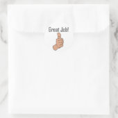 Goed gedaan! ronde sticker (Tas)