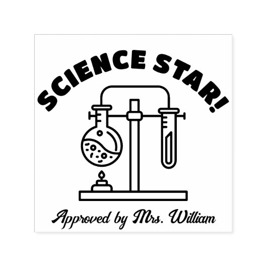 Goed gedaan Science Grading Aanmoediging Leraar Zelfinktende Stempel (Design)