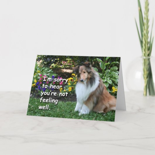 Goed gedaan Sheltie Kaart (Voorkant)