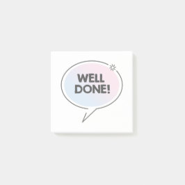 Goed gedaan speech bubble post-it® notes