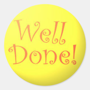Goed gedaan! stickers