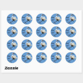 Goed gedaan! stickers Blue Sky White Magnolia Flow (Vel)