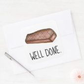 Goed gedaan Strip Steak Goed werk Leer Leerkrachte Vierkante Sticker (Envelop)