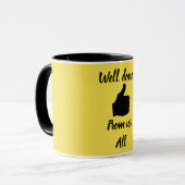 Goed gedaan van ons allemaal mok (Voorkant links)