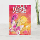 Goed gedaan vieren kaart (Voorkant)