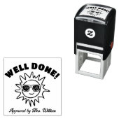 Goed gedaan zon loven grading aanmoediging leraar  zelfinktende stempel (In situ)