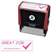 "GOED GEDAN!" + Aangepaste naam onderwijsassistent Zelfinktende Stempel (In situ)