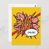 GOED GEDAN Fun Retro Stripboek Pop Art Briefkaart (Voorkant / Achterkant)