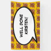 GOED GEDAN Leuk Moderne Retro Stripboek Spandoek (Verticaal)