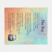 Goed gedicht fleece deken (Voorkant (Horizontaal))