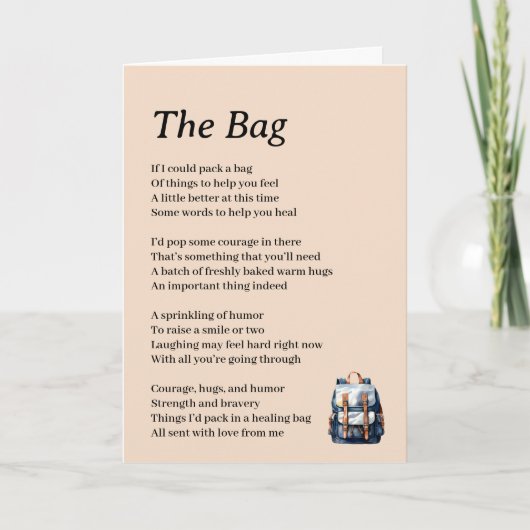 Goed gedicht kaart (Voorkant)