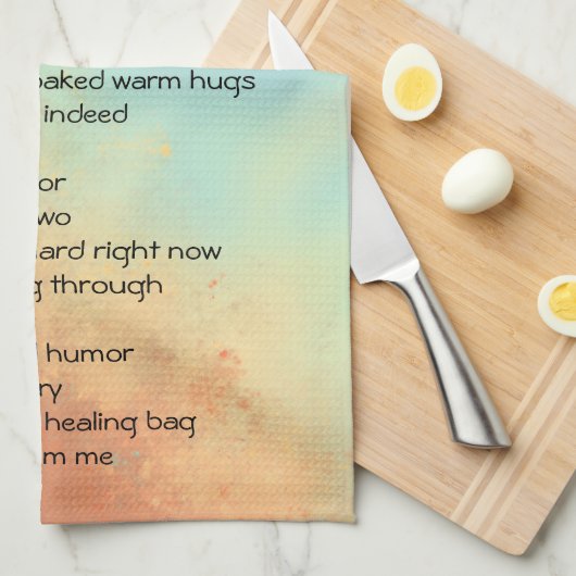 Goed gedicht theedoek (Quarter Fold)