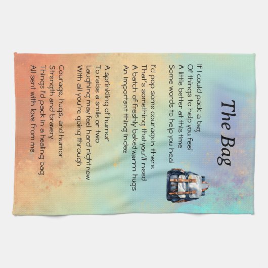 Goed gedicht theedoek (Horizontaal)