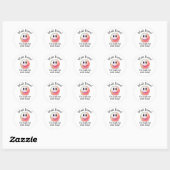GOED GEDONE Smile Teacher Ronde Sticker (Vel)