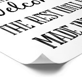 Goed gedragen Kinderwelkom, Halloween Quote Poster (Hoek)