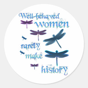 Goed gedragen libellen ronde sticker