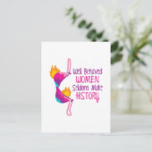 Goed gedragen vrouwen briefkaart (Staand voorkant)