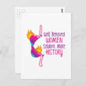 Goed gedragen vrouwen briefkaart (Voorkant / Achterkant)