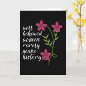 goed gedragen vrouwen kaart (Gele Bloem)