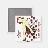 goed gedragen vrouwen magneet (Voorkant / Achterkant)