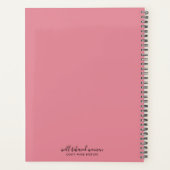 Goed gedragen vrouwen maken geschiedenis niet roze planner (Achterkant)