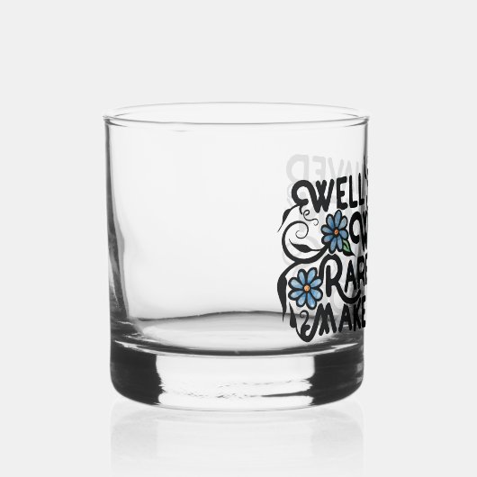 Goed gedragen vrouwen maken zelden geschiedenis whisky glas (Voorkant)