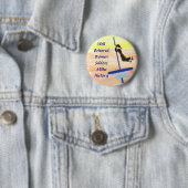 Goed gedragen vrouwen ronde button 5,7 cm (In situ)