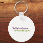 Goed gedragen vrouwen sleutelhanger (Voorkant)